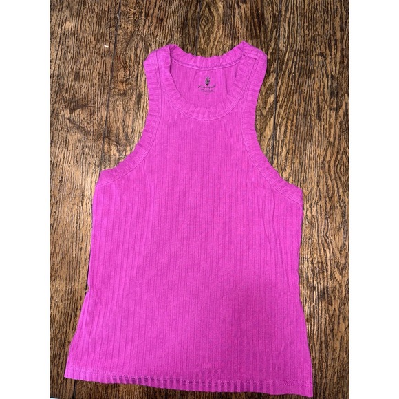 Free People Tops - Free People Movement Blissed Out Tank Pink Cactus Flower Athleisure Size Small